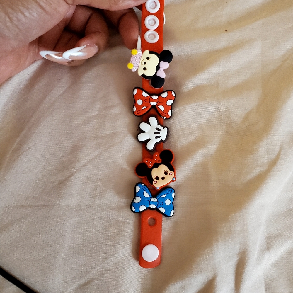 Minnie Mouse Shoe Charm Bracelet